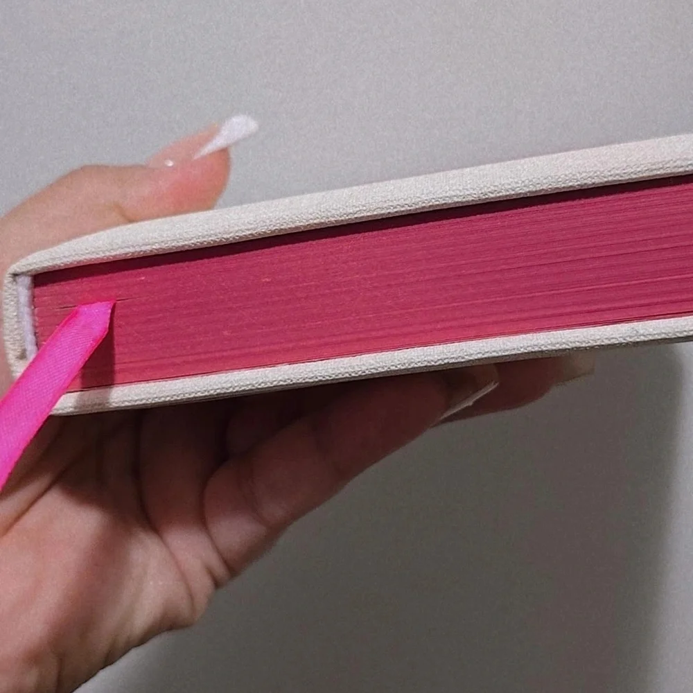 Love Notes Cream Binder with Pink Accent